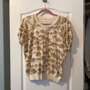 The Great. Puff savory sleeve Camomile print